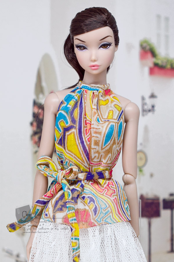 [M-201906-06]雪纺上衣/FR Momoko Barbie Blythe OB Mico 娃衣