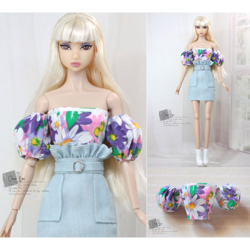 [M-202303-02-B ]上衣/FR Momoko Barbie Blythe OB Mico 娃衣