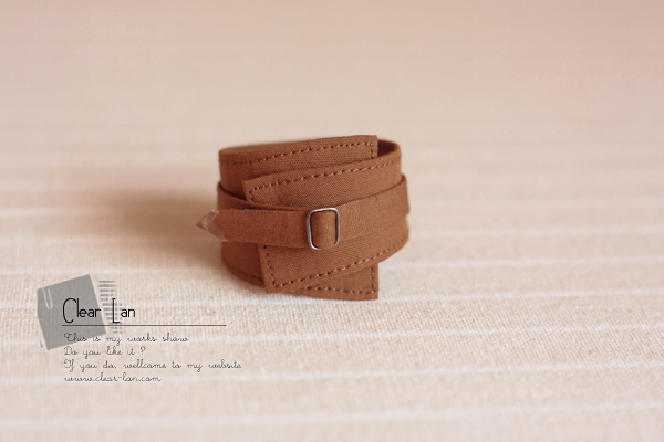 [M-201802-65]超宽装饰腰带-棕色/FR Momoko OB 小布娃衣