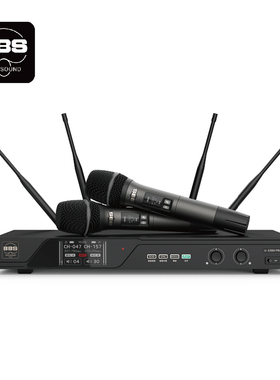 BBS U-5300PRO无线话筒一拖二真分集麦克风演出舞台远距离光纤OPT
