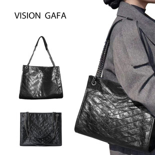 真皮休闲杨树林感大容量2025牛皮包女通勤包链条单肩质感女包托特