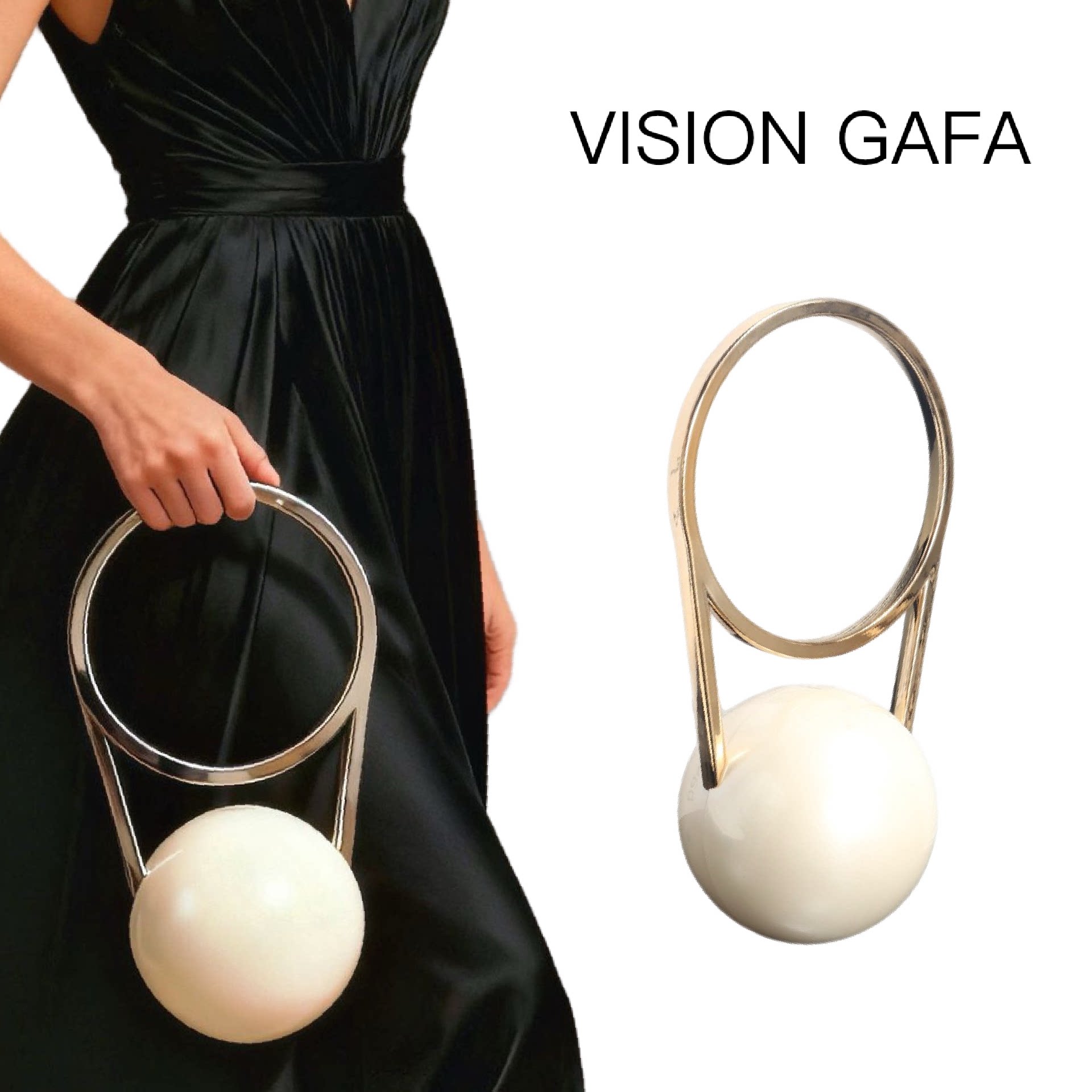 2025优质新款走秀圆球包电镀提手晚宴包感简约夏天手提包小香风