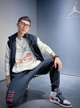 Nike Air Jordan印花男女加绒束脚针织长裤 FD7468-010-011-091