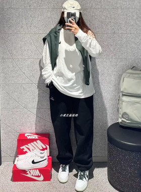 Nike ACG户外男女加绒保暖宽松运动休闲束脚针织长裤  FV8651-010