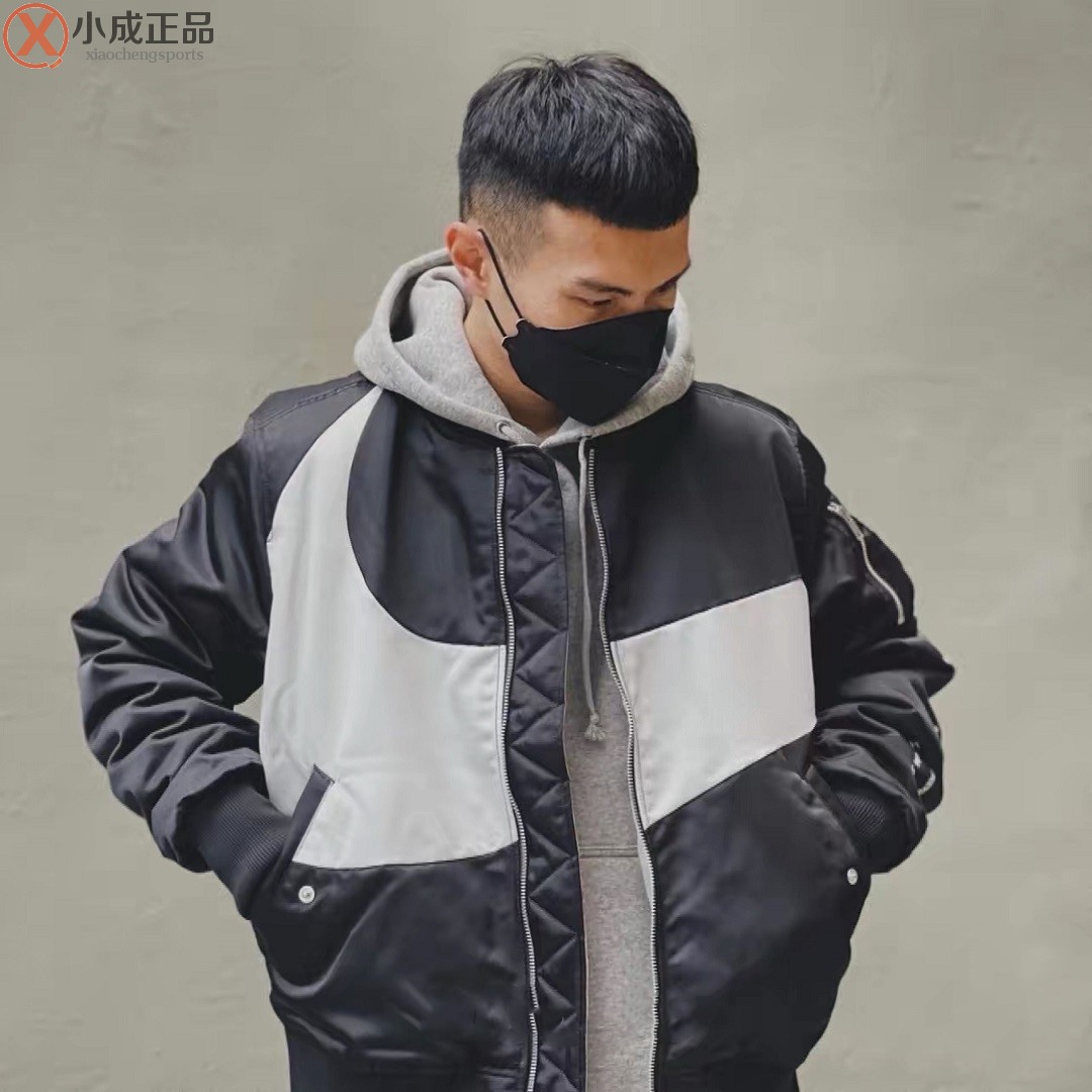 Nike大勾双面立领飞行夹克秋冬保暖棉服外套DD6056 DR7021 DV9892