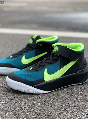 Nike Team HustleD10 GS大童魔术贴低帮实战缓震篮球鞋DD7303-012