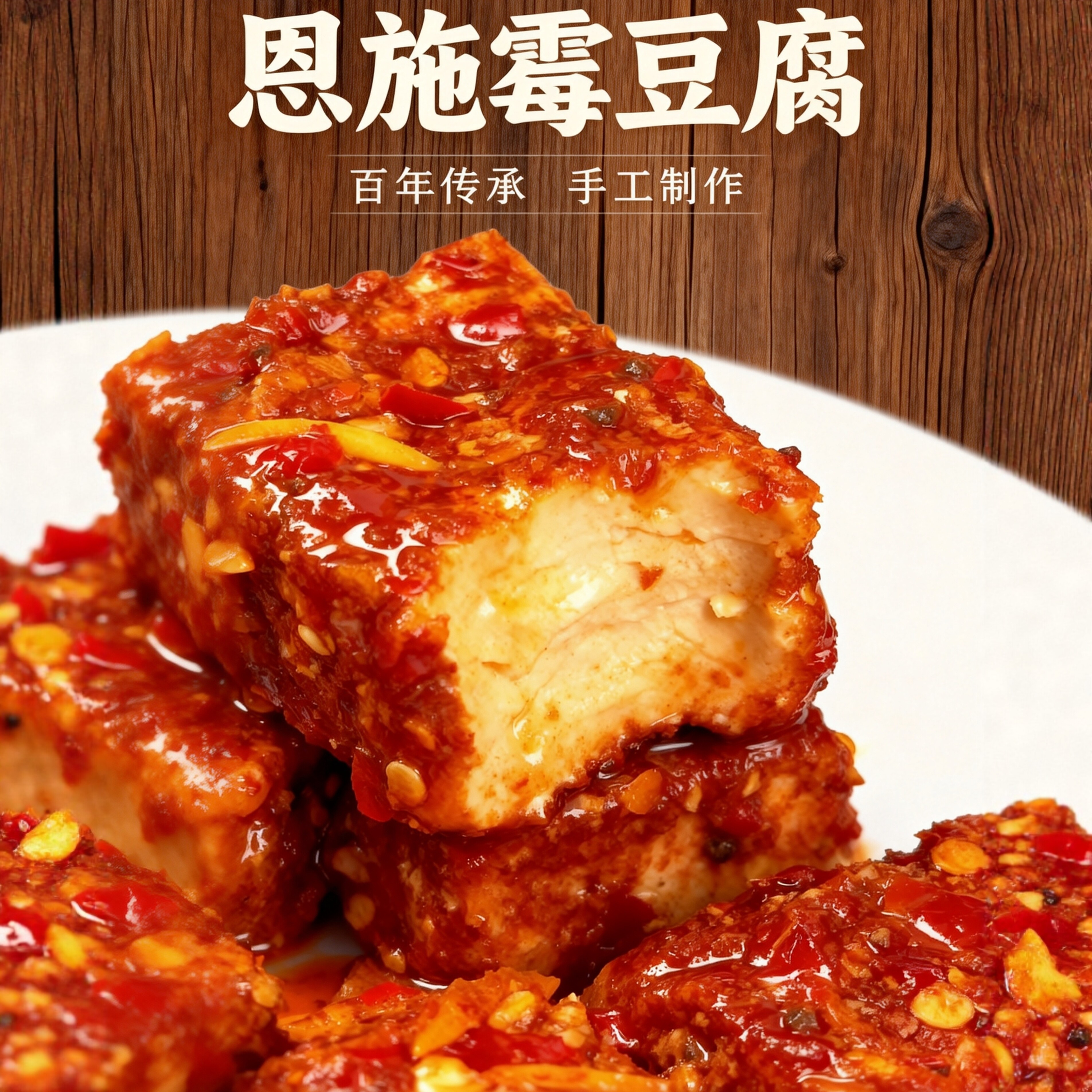 利川霉豆腐农家自制香辣豆腐乳开胃下饭菜恩施土特产霉豆腐380g克