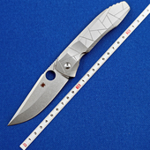 蜘蛛C199钛合金柄户外折刀露营便携EDC水果刀工具刀