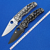 蜘蛛C266钛合金 铝合金户外折刀露营便携EDC水果刀工具刀