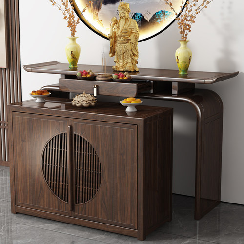 新中式供桌香案佛堂观音财神贡台