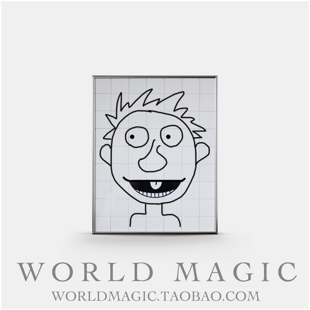 魔术天下 腹语画板 新款改良画板精灵 动画搞笑 互动舞台魔术道具