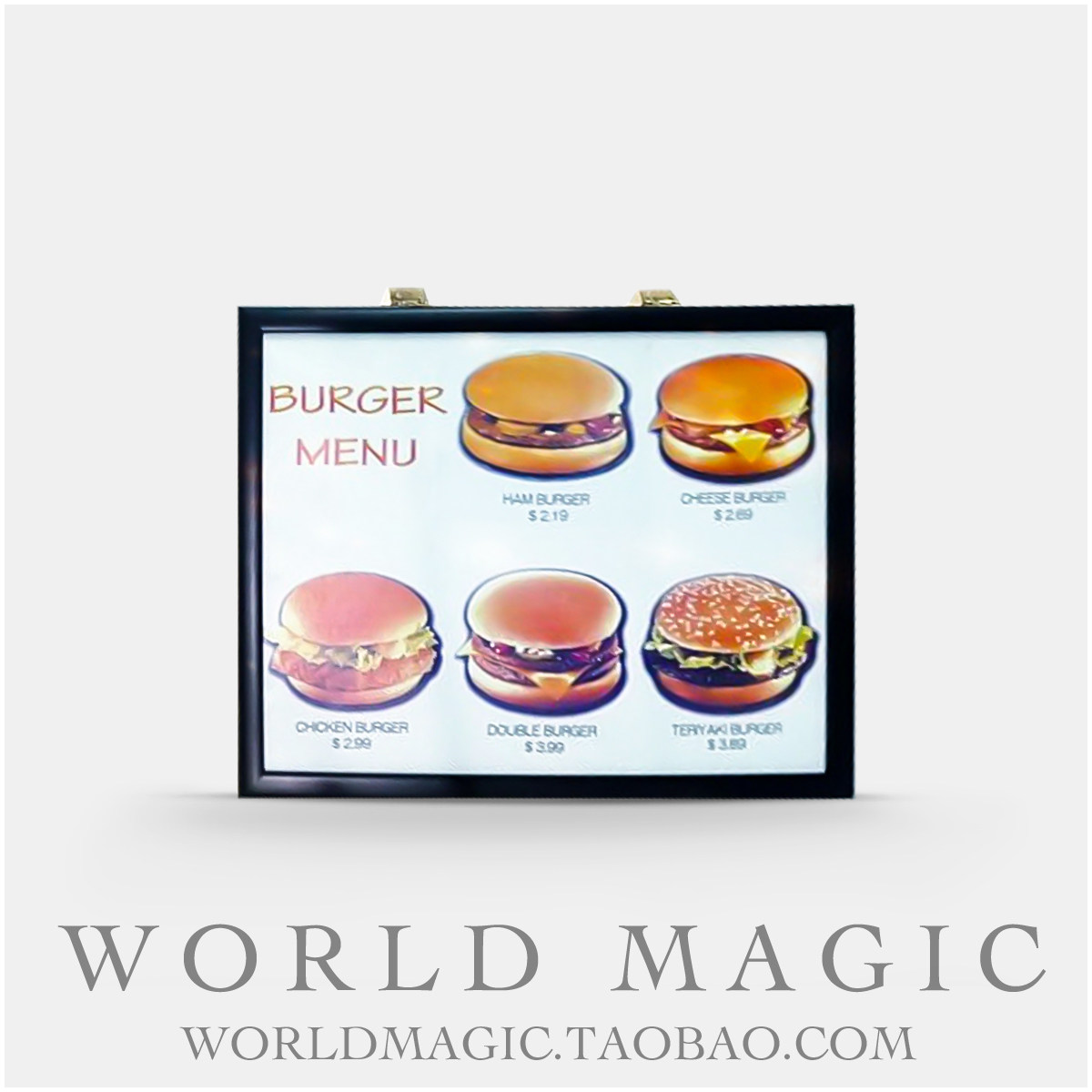魔术天下 FISM 中秋舞台道具 画框出汉堡 月饼 4DBurger Board