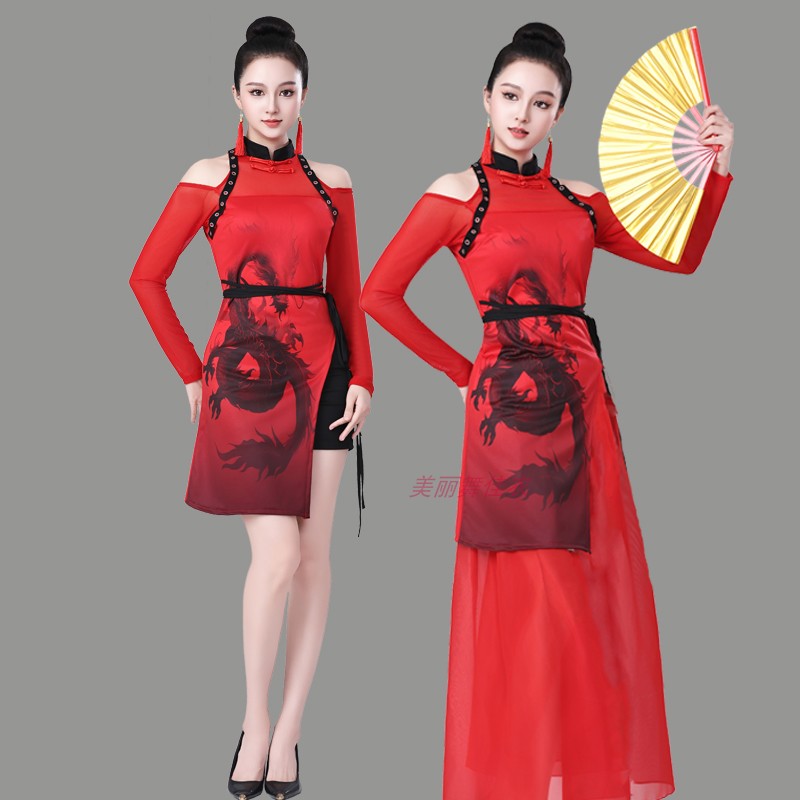 高档中国风爵士舞女装舞图片