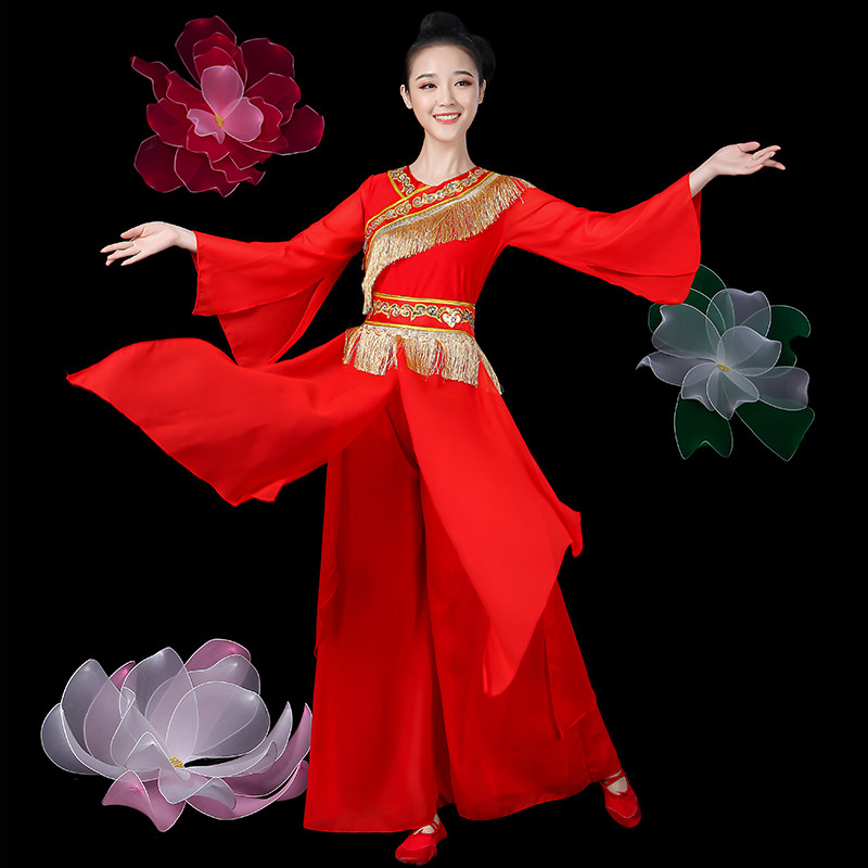 高档胶州腰鼓秧歌舞蹈服装2025新款中国风打鼓民族花鼓灯古典舞演