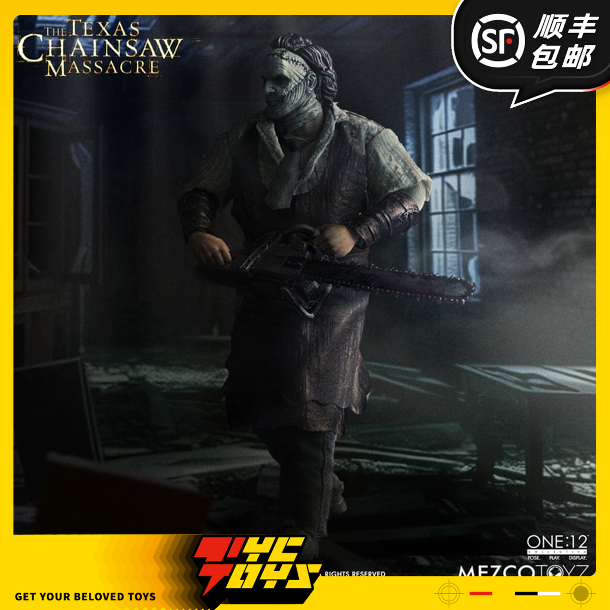 【TYCTOYS】定金售完 MEZCO蚂蚁德州电锯杀人狂皮脸2003休伊特