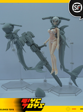 【TYCTOYS】预售 蜗之壳潜装少女都珐DUFA锤头鲨1/12机娘可动手办