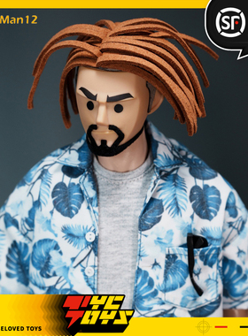 【TYCTOYS】定金预售 TRICKYMAN12脏辫男头雕人偶配件FB-10083-1