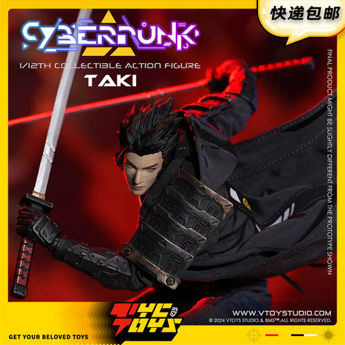 【TYCTOYS】现货 VTOYS BMS CF赛博朋克武士泷1/12可动人偶VSD010