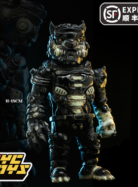 【TYCTOYS】现货 BLACKMOON黑月脏虎军团黑色原创设计SOFUBI软胶