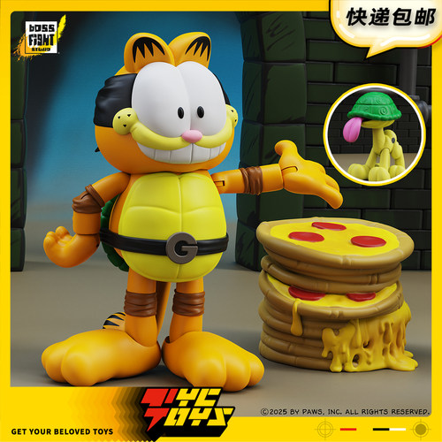 【TYCTOYS】正版现货 BFS老板打击忍者神龟加菲猫欧弟2人套人偶