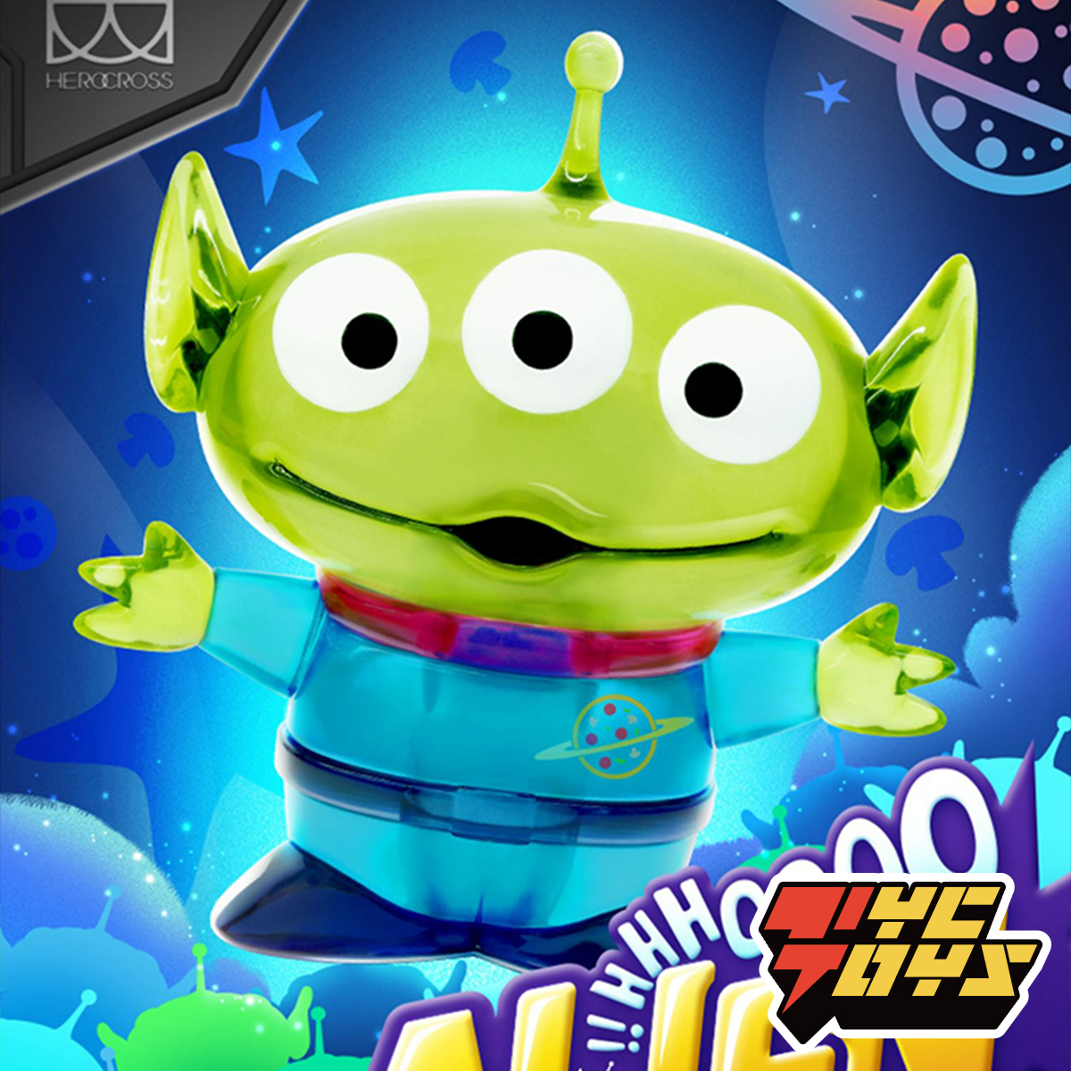 迪士尼玩具总动员18CM透明三眼仔