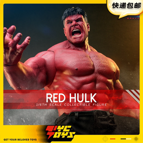 【TYCTOYS】现货 HOTTOYS HT漫威美国队长4红浩克可动人偶MMS797