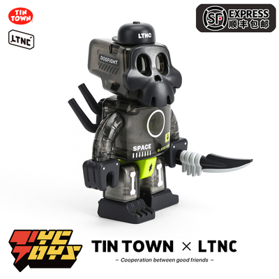 【TYCTOYS】现货 TIN TOWN LTNC 铁皮镇 亡灵波布 复古骷髅机器人