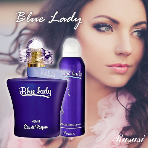 Blue Lady迪拜香水茉莉龙涎香正品大牌持久赠Rasasi香氛喷雾