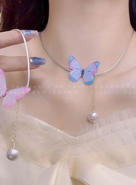 迷尚优品树脂锁骨链女