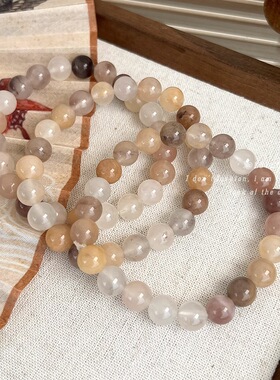 古风玉石手串手链女ins小众设计潮复古简约百搭高级感串珠子手饰