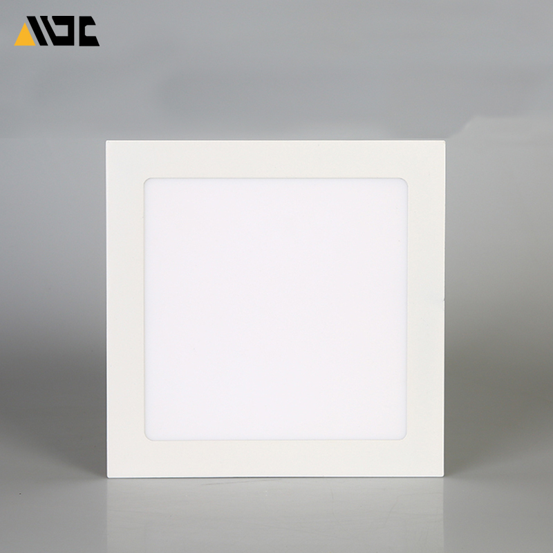 led超薄筒灯嵌入式方形格栅面板灯客厅吊顶3w4w6w9w12w15w平板灯