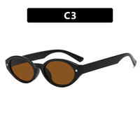 2026 Oval sunglasses Oval sunglasses women UV protection sunglasses sunburn small frame sunglasses thumbnail 3