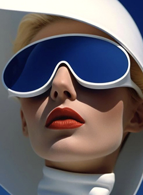 连体太阳镜大框防风女飞行员式