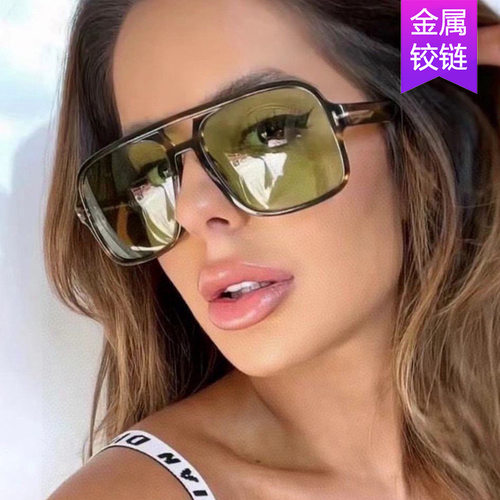 欧美飞行员墨镜复古双梁太阳眼镜