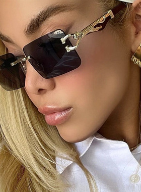 木质墨镜无框防紫外线高级男方形