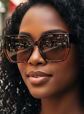 方形大框太阳眼镜复古墨镜眼镜框