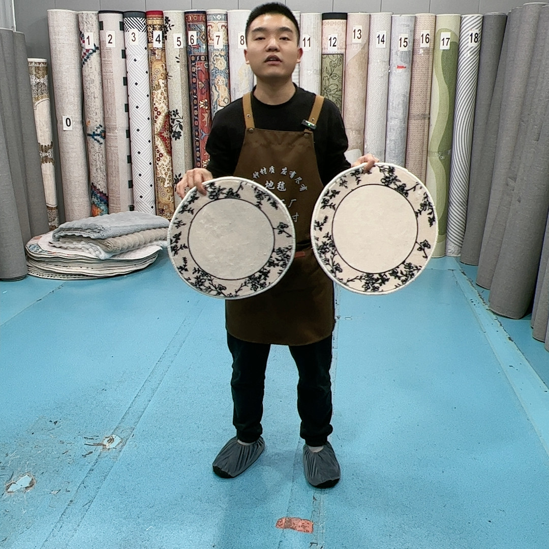 2张40厘米圆形棉布底仿羊绒微瑕特价(尺寸误差1-3cm）,居家布艺,地毯,淘宝优惠券,粉丝福利购,淘宝优惠卷