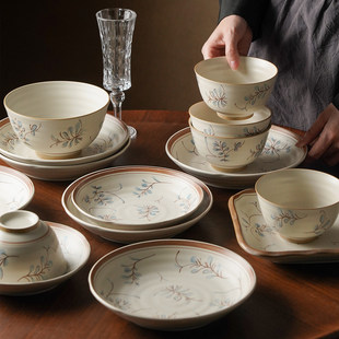 陶瓷餐盘子碗家用2026新款餐具套装特别漂亮的碗具乔迁新婚礼物