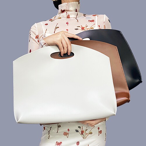 手提时尚电脑包皮女ins日系13/14寸通勤适用苹果macbook华为联想