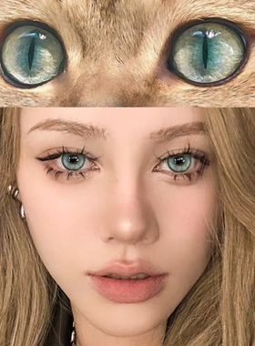 绿水鬼美瞳日抛30片绿色混血女一次性10片隐形眼镜WF正品旗舰店TN