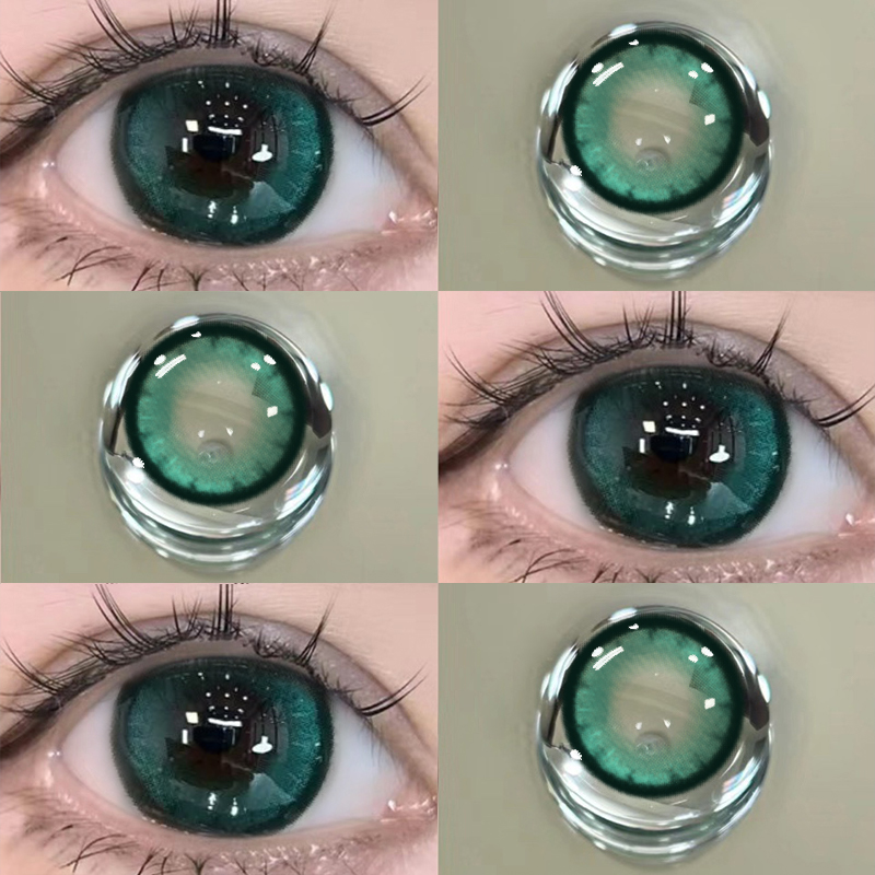 舒适美瞳日抛30片绿色混血一次性大直径隐形眼镜10片官网旗舰店TN