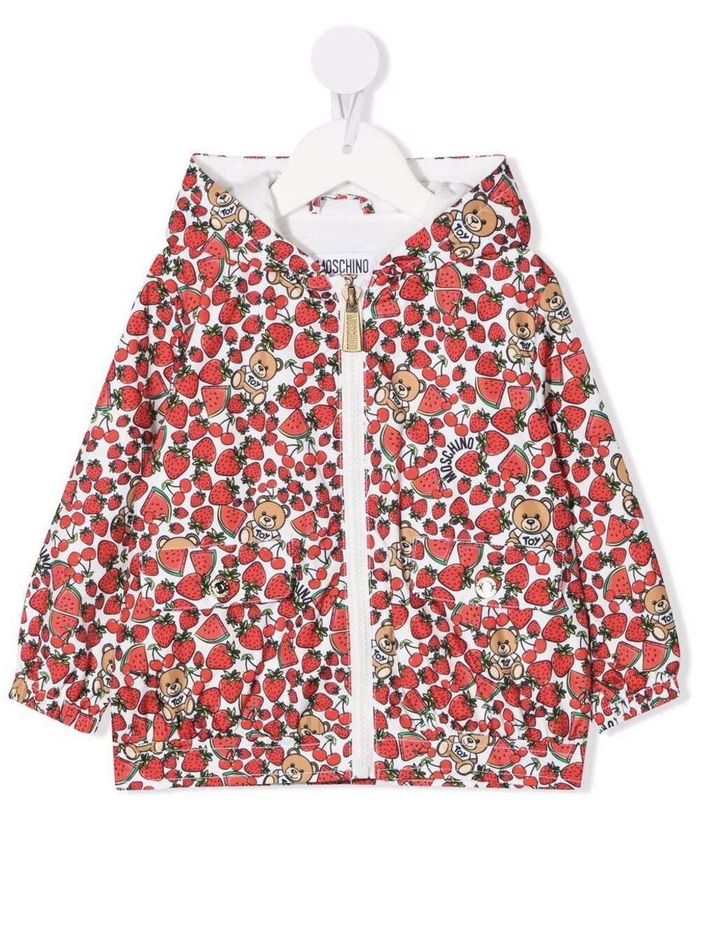 3-14세 신품 수출 오리지널 싱글 MOS** 신형 소형 딸기 클래식 봄 가을 얇은 윈드 재킷