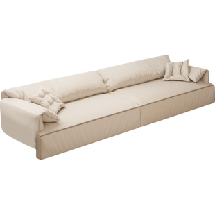 玛度定制飘窗沙发 大象耳朵款纳帕皮沙发客厅飘窗改造意式极简