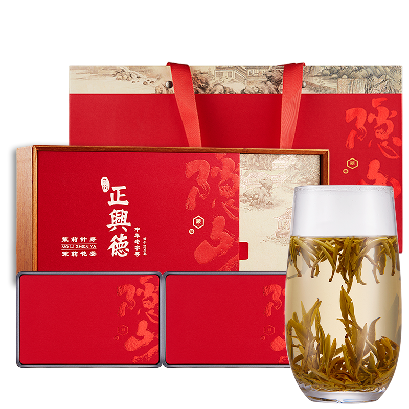 牛街正兴德茉莉花茶送礼针芽300g