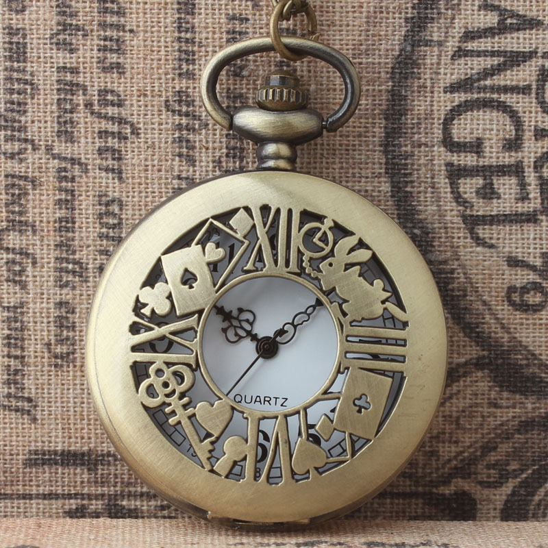 卡通精美怀表奥兹白兔子布雷克日漫画动漫复古翻盖表