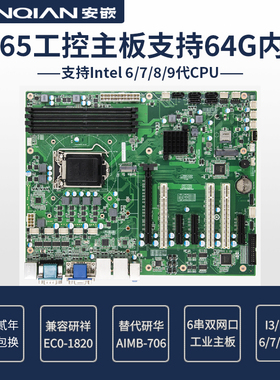 Intel B365工控主板4DIMM内存插槽64G内存AIMB-706 EC0-1820同款