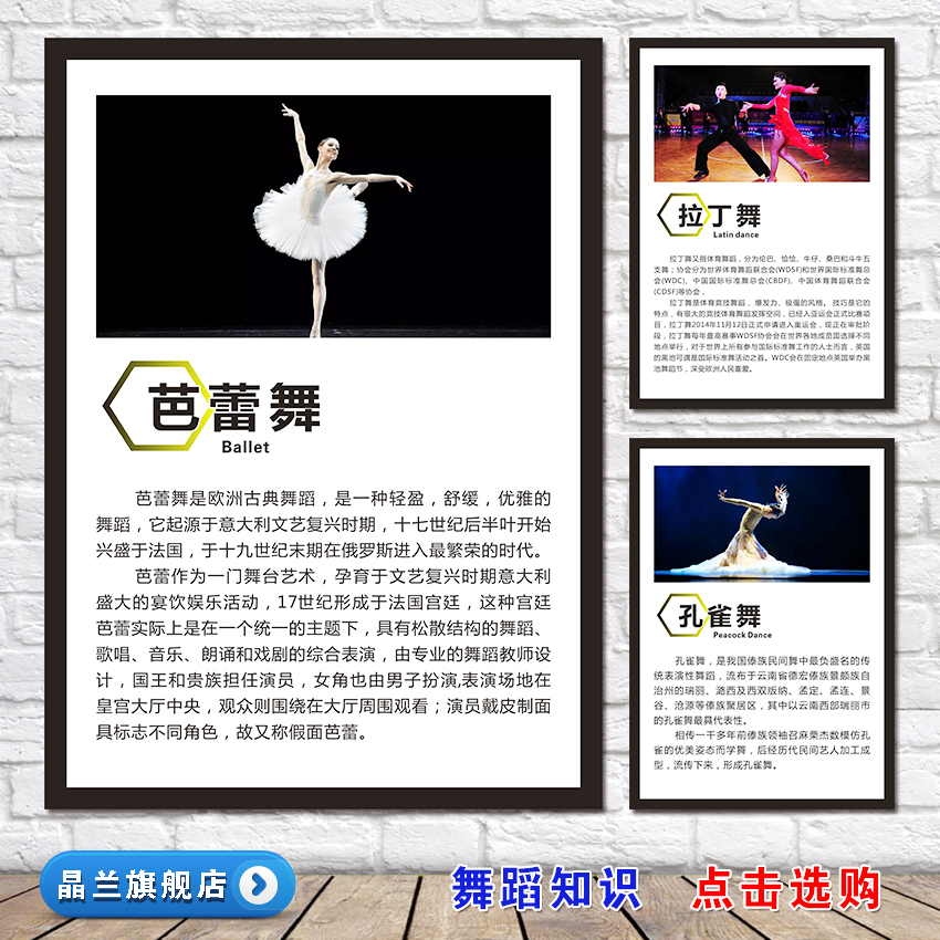 音乐舞蹈培训教室机构装饰画晶兰