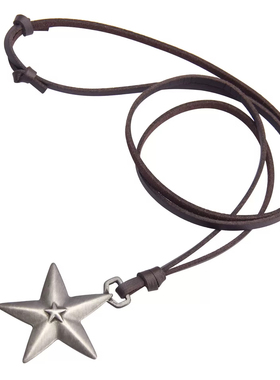 collision钛钢星星情侣项链可调