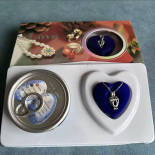 贝壳开蚌珍珠活蚌自己开盲盒易拉罐河蚌diy吊坠项链礼盒淡水情侣