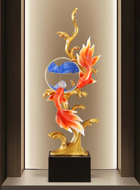 年年有余鱼摆件高级感